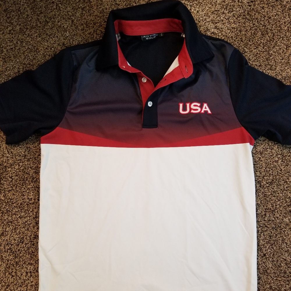 USA Golf polo size small royal golf